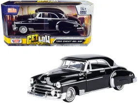 1950 Chevrolet Bel Air Lowrider Black Get Low Series 1/24 Diecast Model Car by Motormax