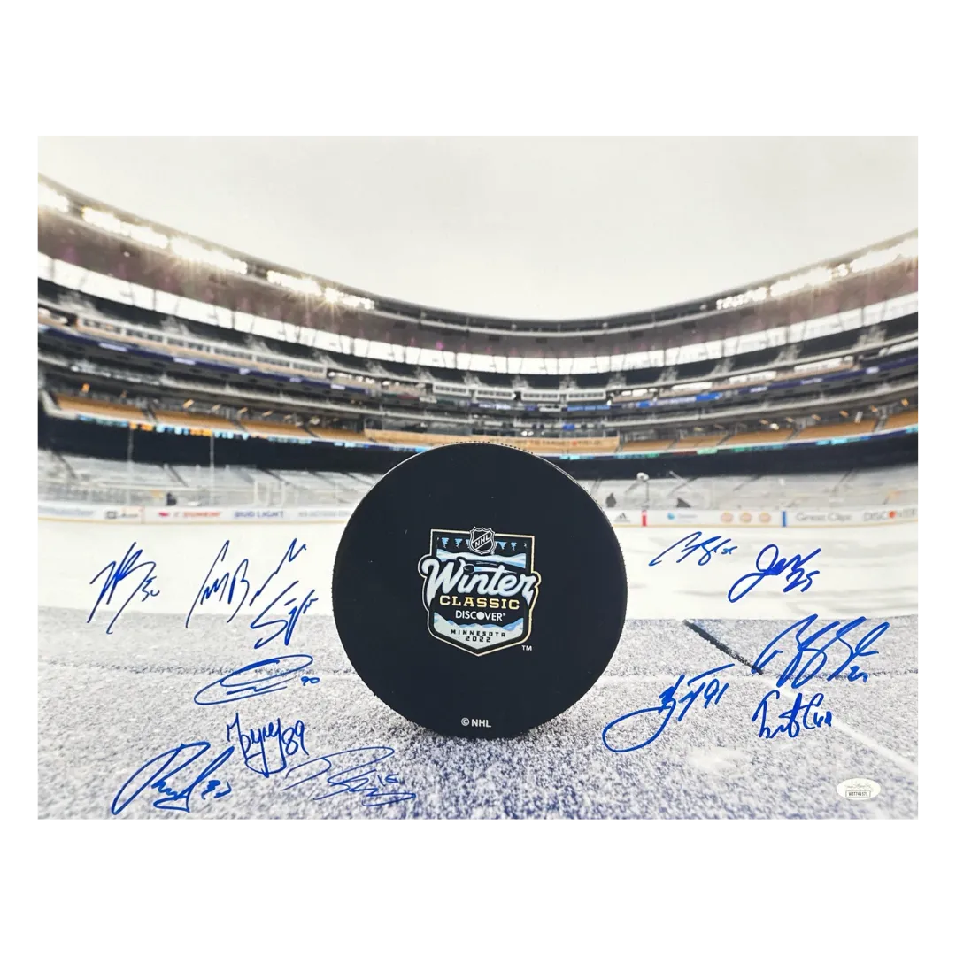 2022 Winter Classic St Louis Blues Multi Autographed 16x20 Photo - JSA COA