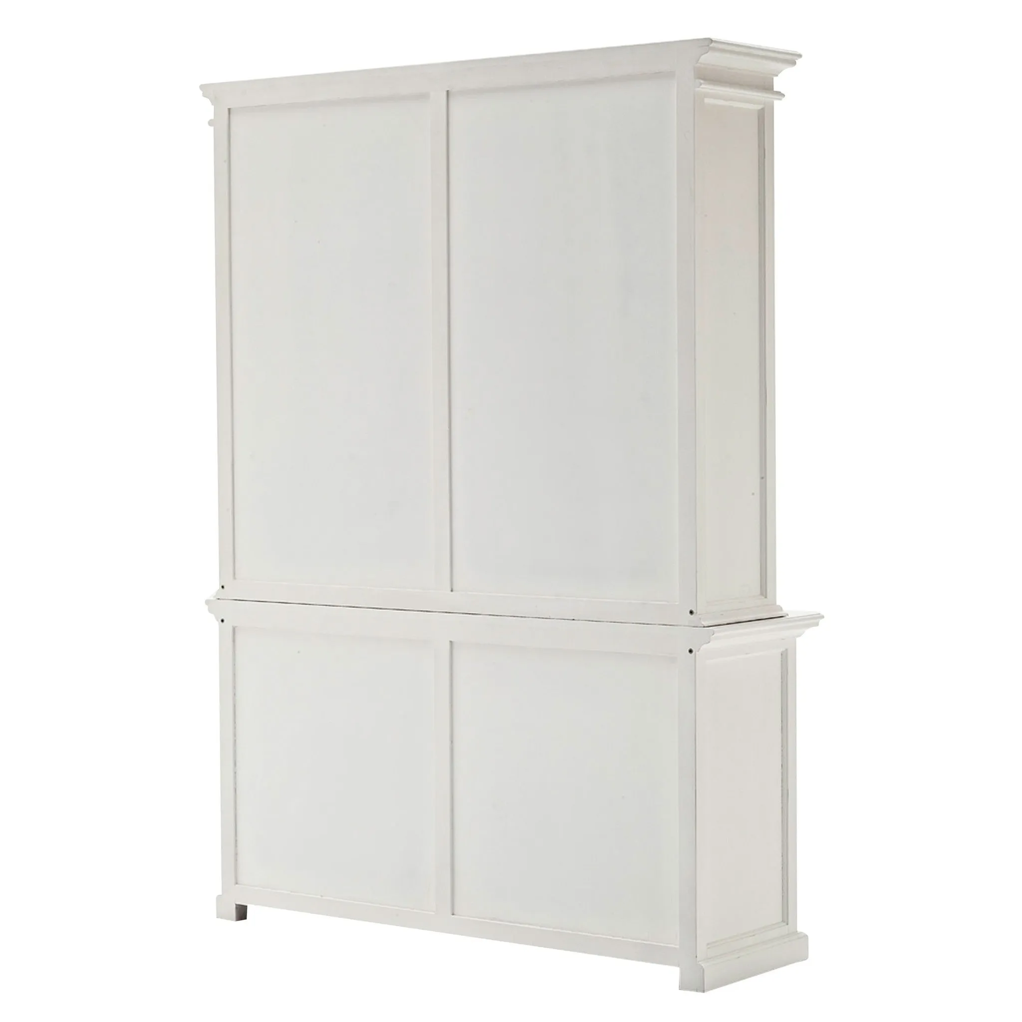 87 White Solid Wood Four Tier Bookcase