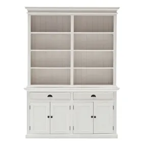 87 White Solid Wood Four Tier Bookcase