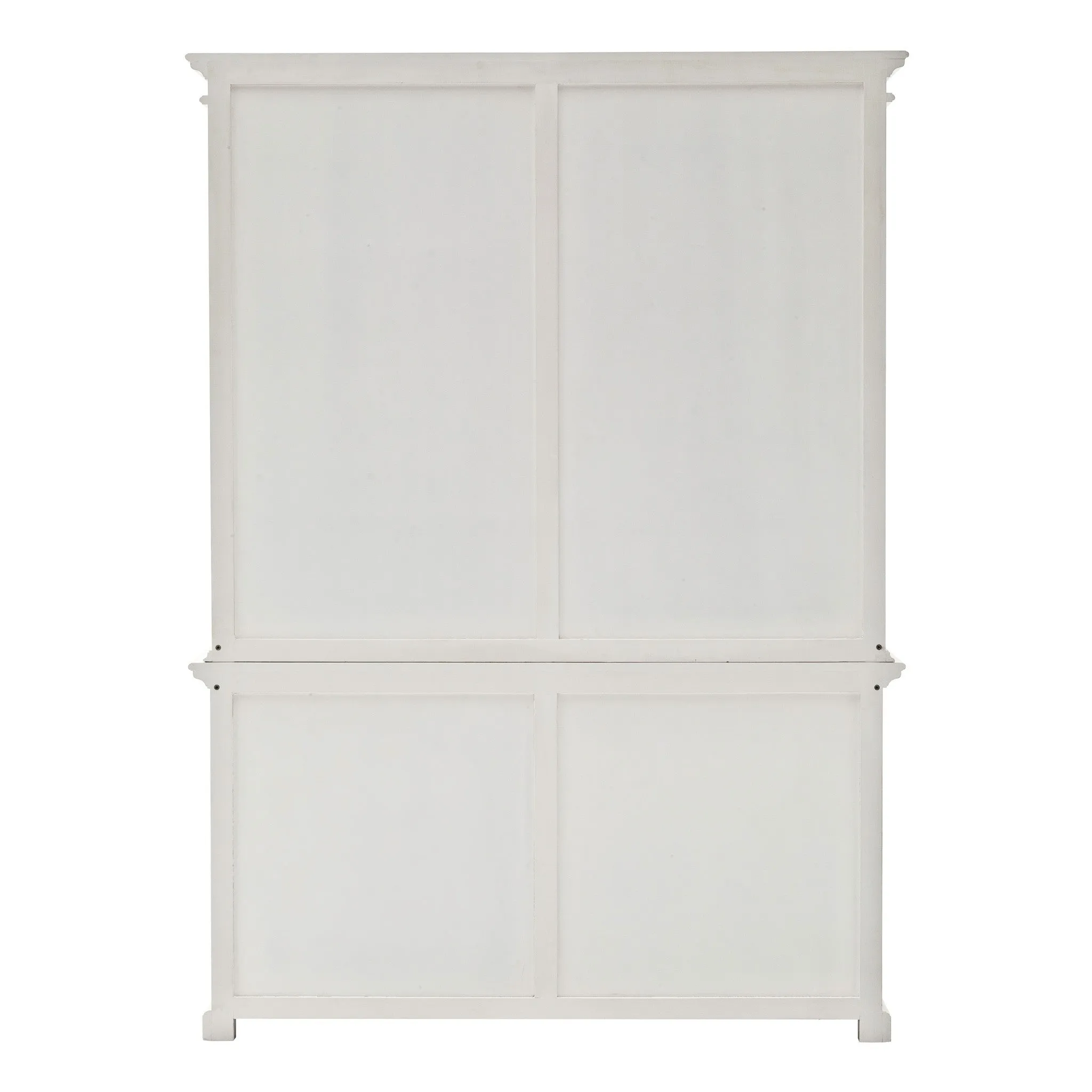 87 White Solid Wood Four Tier Bookcase