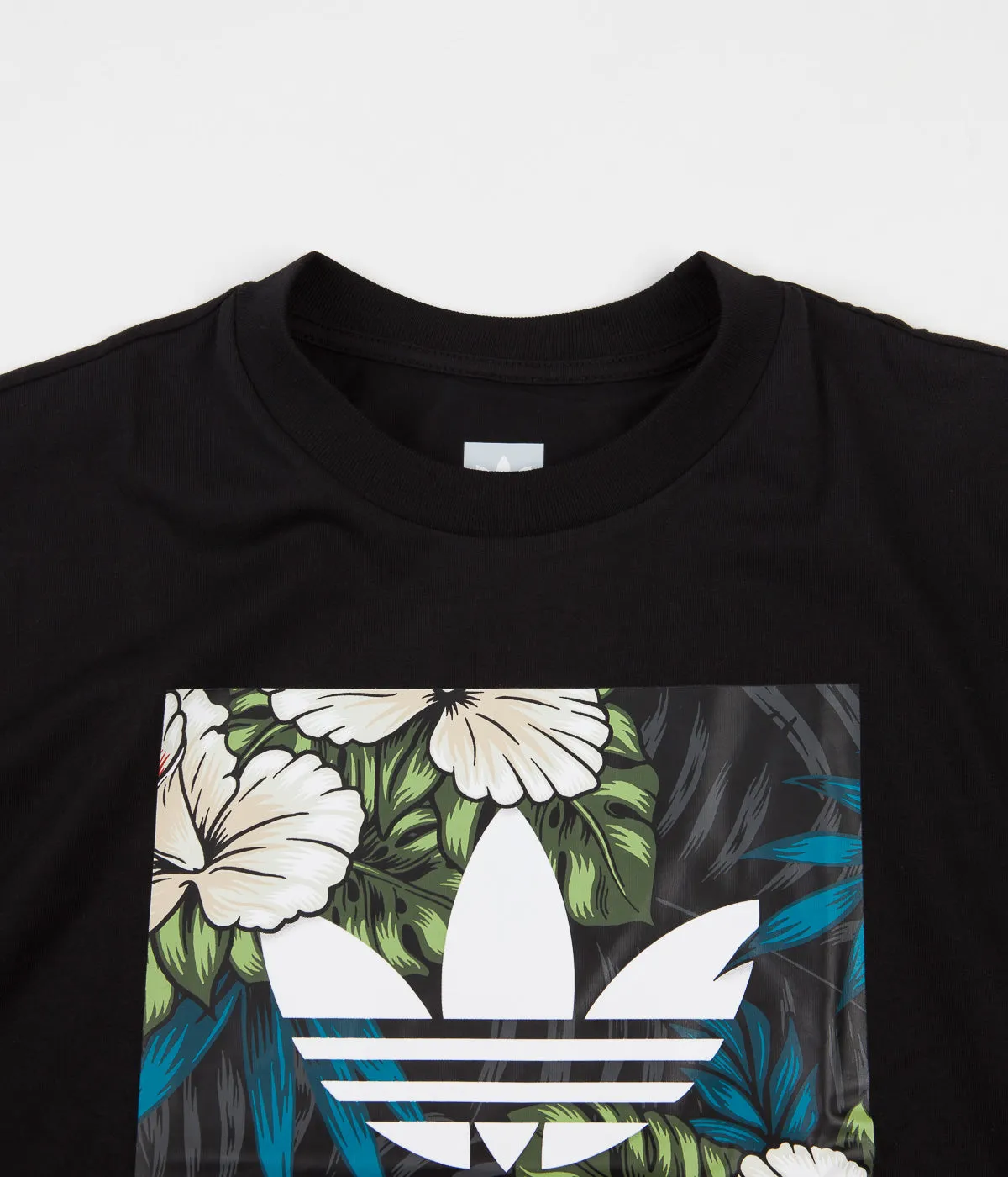 Adidas BB Floral Fill T-Shirt - Black / Multicolour