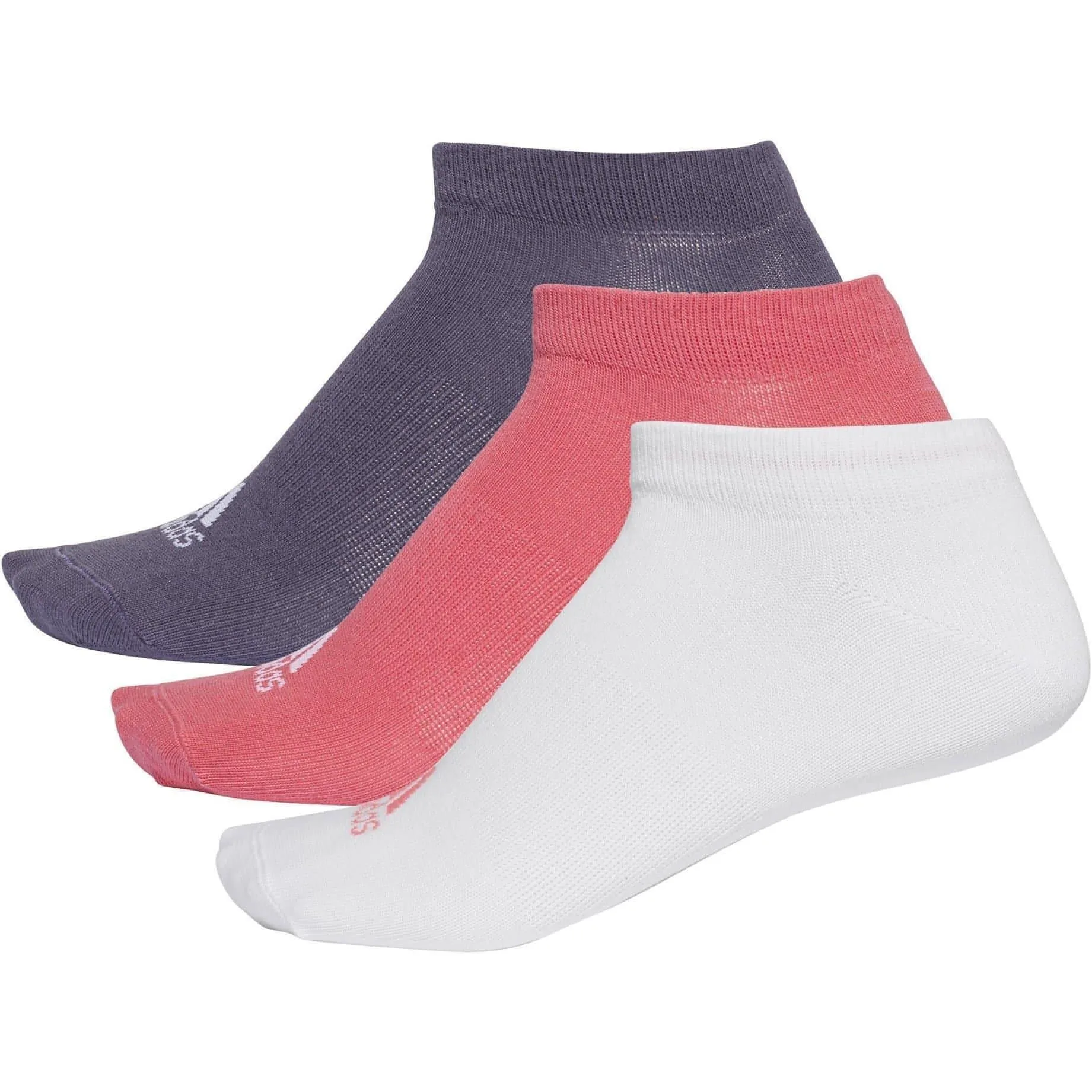 adidas Performance No-Show (3 Pack) Thin Training Socks - Multi