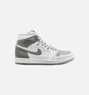 Air Jordan 1 High OG Stealth Mens Lifestyle Shoe - White/Grey Free Shipping