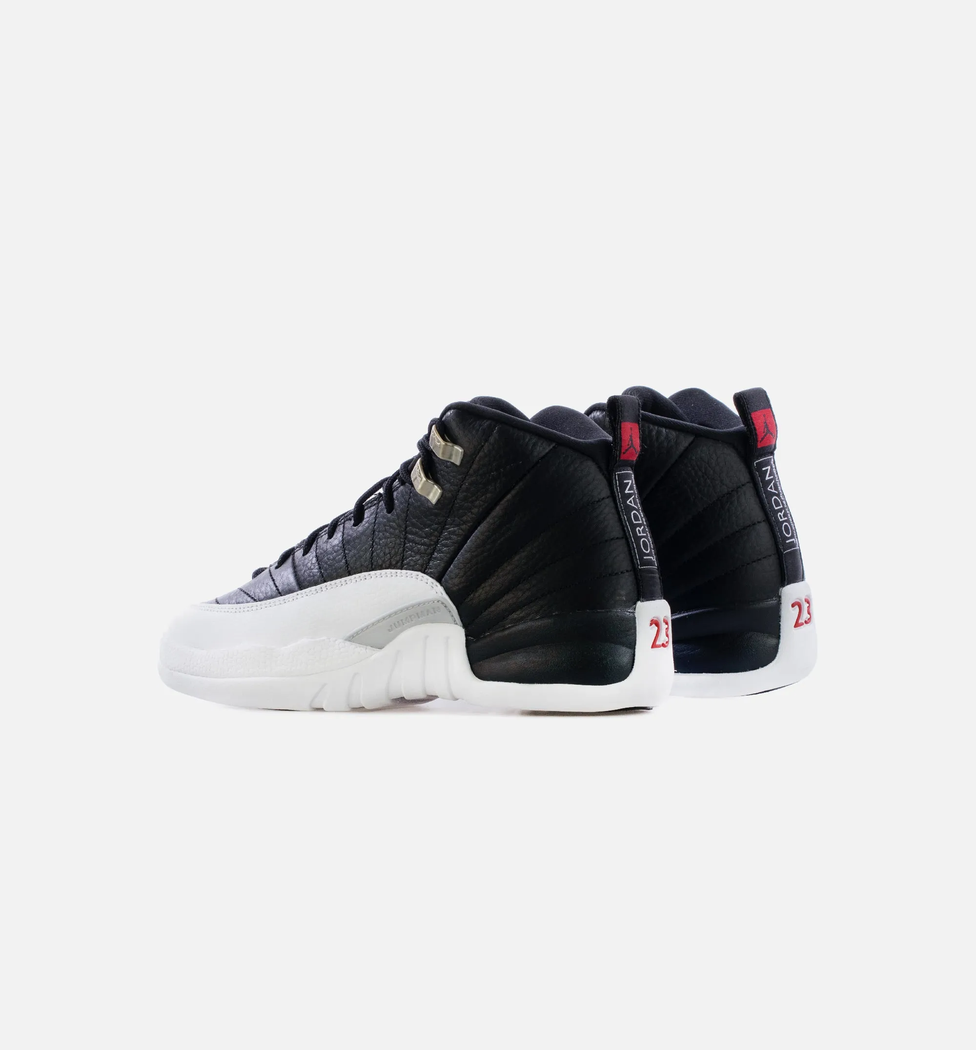 Air Jordan 12 Playoffs Grade School Lifestyle Shoe - Black/White