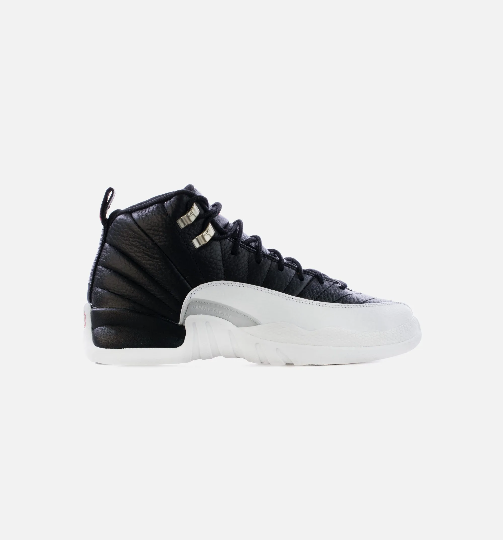 Air Jordan 12 Playoffs Grade School Lifestyle Shoe - Black/White