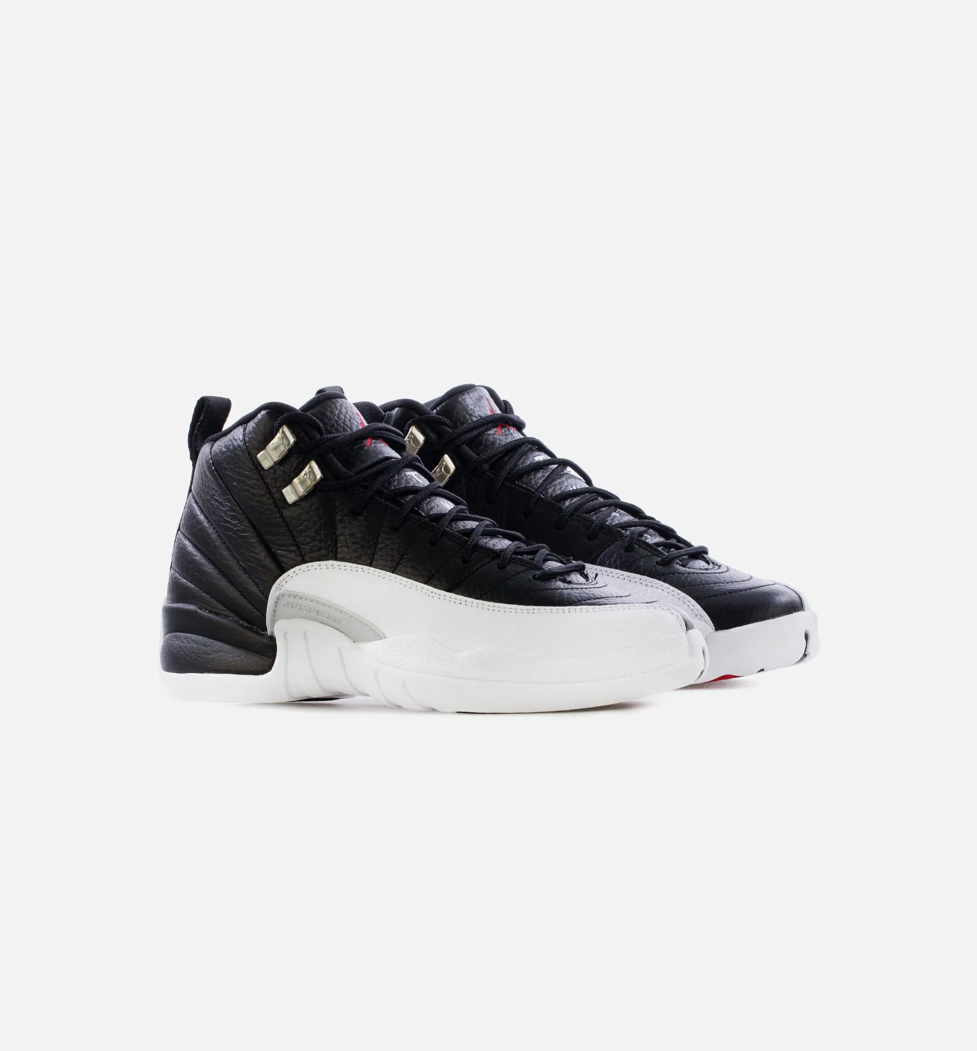 Air Jordan 12 Playoffs Grade School Lifestyle Shoe - Black/White