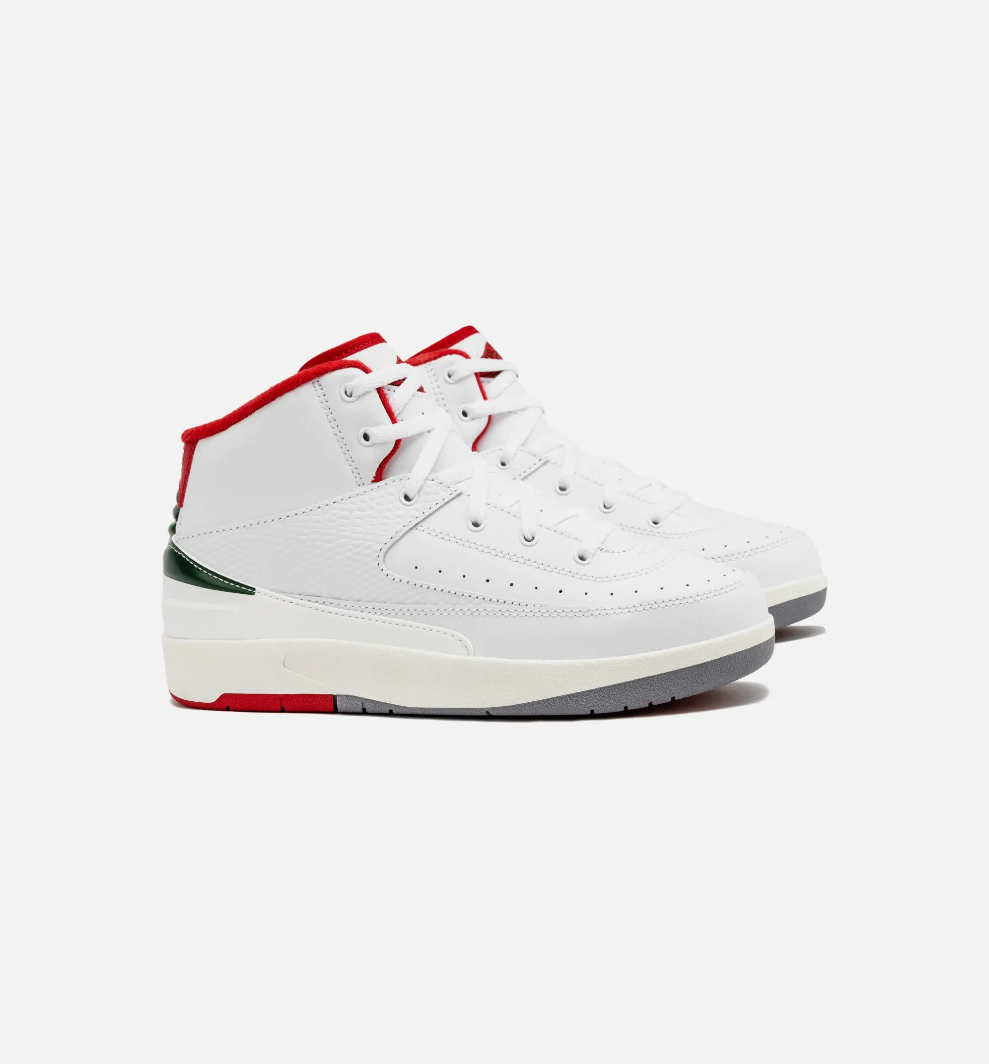 Air Jordan 2 Retro Italy Preschool Lifestyle Shoe - White/Fire Red