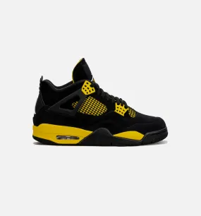 Air Jordan 4  Retro Thunder Mens Lifestyle Shoe - Black/Yellow Limit One Per Customer