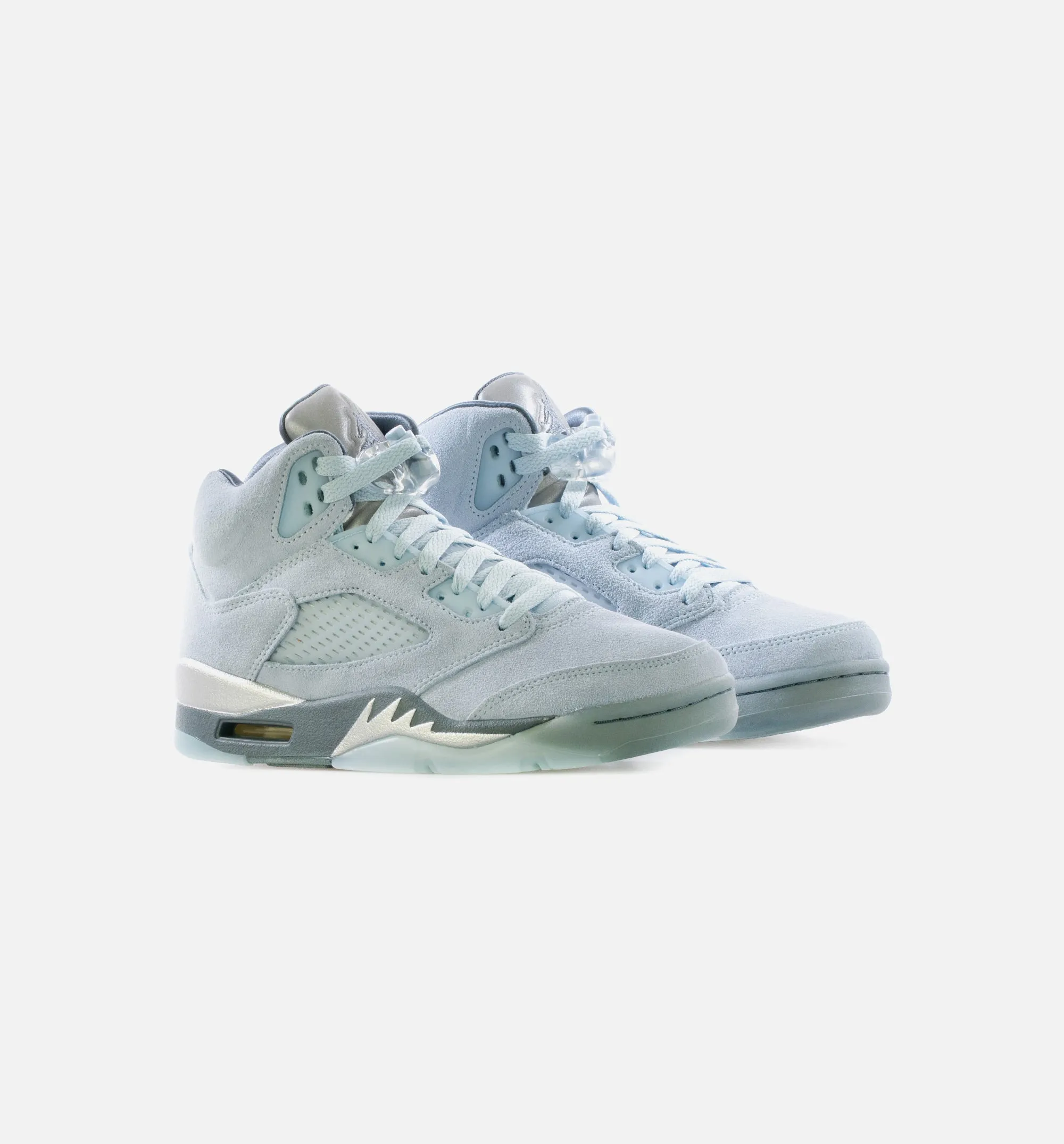 Air Jordan 5 Retro Bluebird Womens Lifestyle Shoe - Photo Blue/Football Grey/Metallic Silver/White Limit One Per Customer