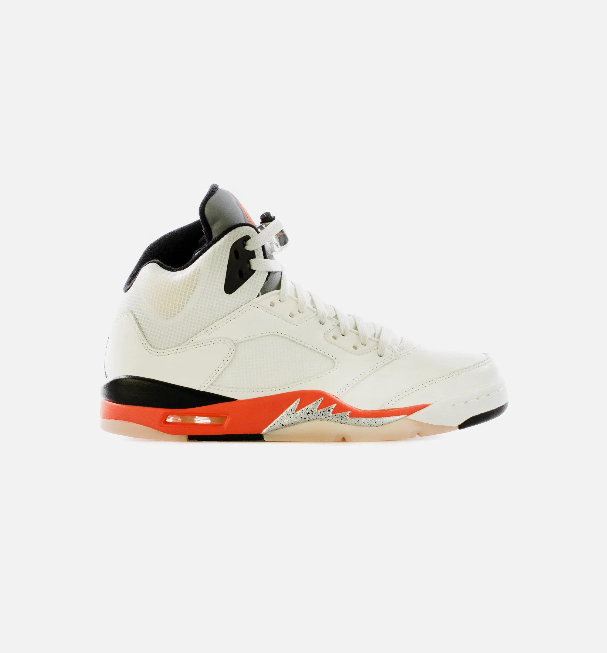 Air Jordan 5 Retro Orange Blaze Mens Lifestyle Shoe - Sail/Orange Blaze/Metallic Silver/Black Limit One Per Customer