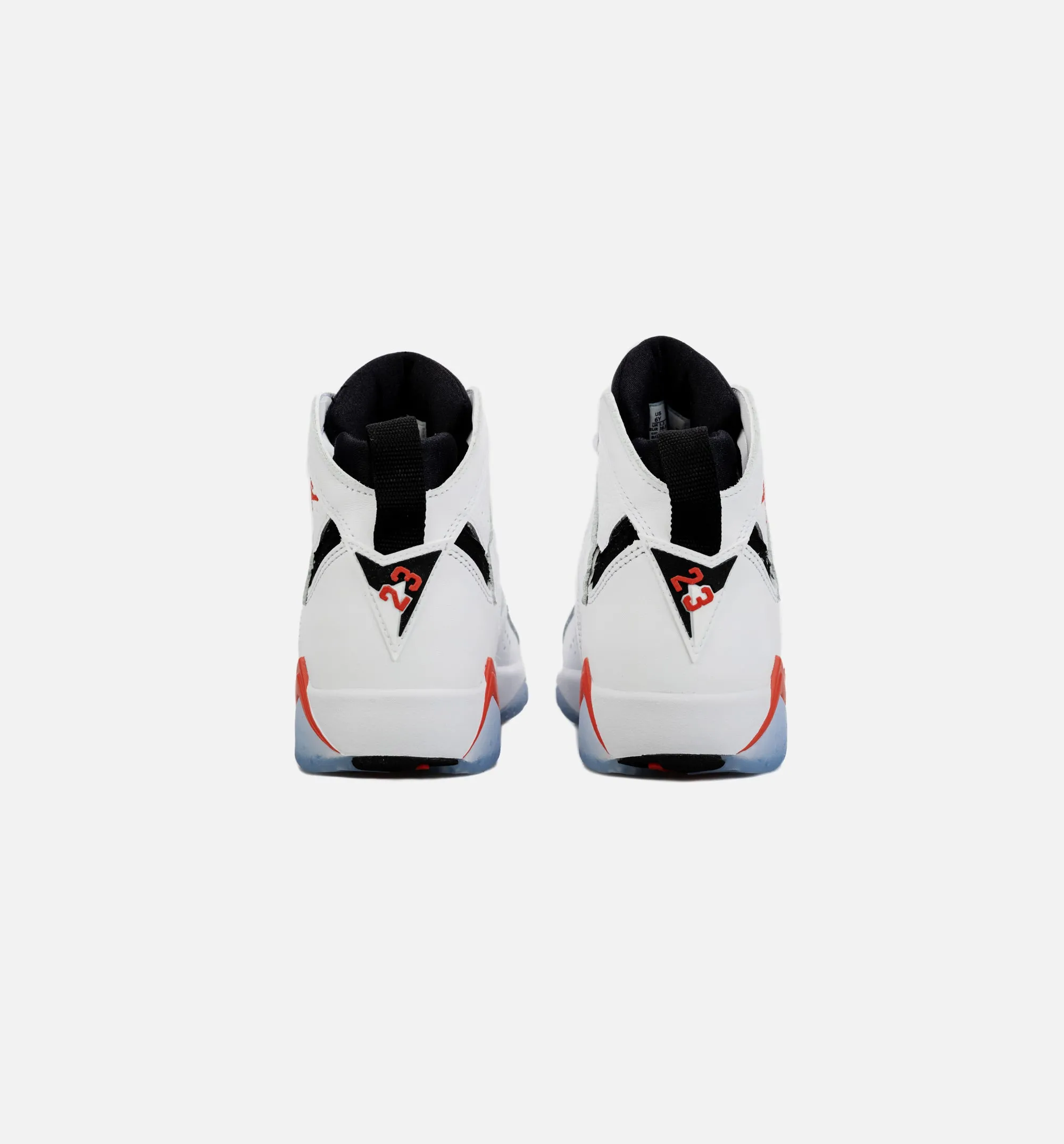 Air Jordan 7 Retro White Infrared Grade School Lifestyle Shoe - White/Red