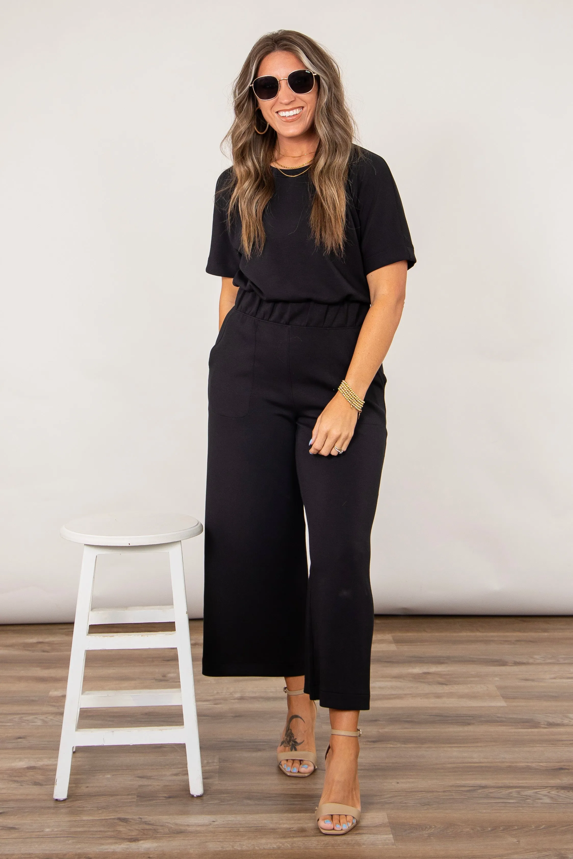 AirEssentials Cropped Wide Leg Jumpsuit | SPANX