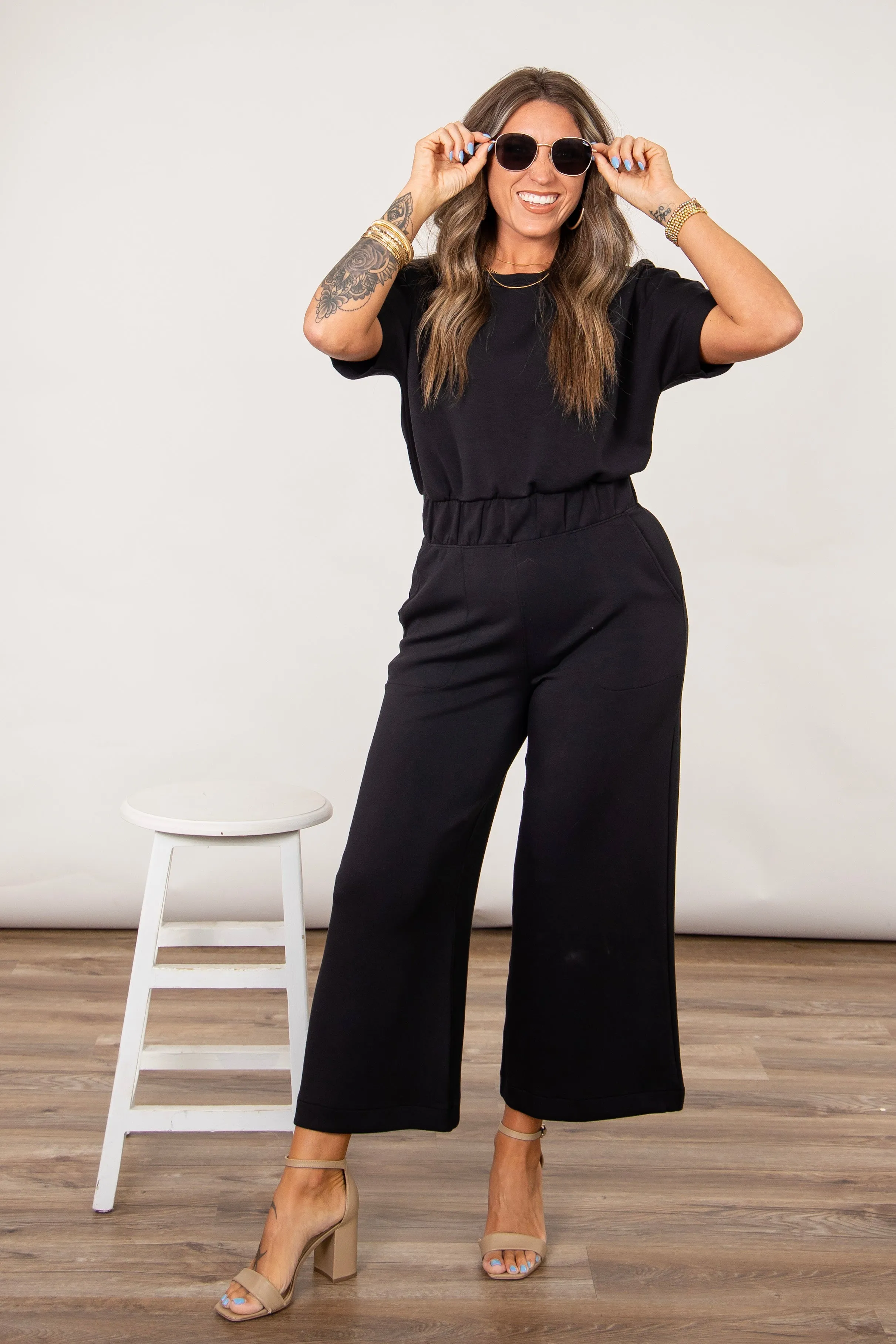 AirEssentials Cropped Wide Leg Jumpsuit | SPANX