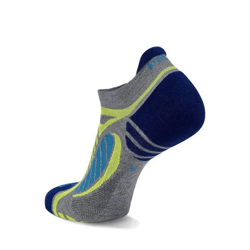 Balega Ultra Light No Show - Grey Heather/Royal Blue