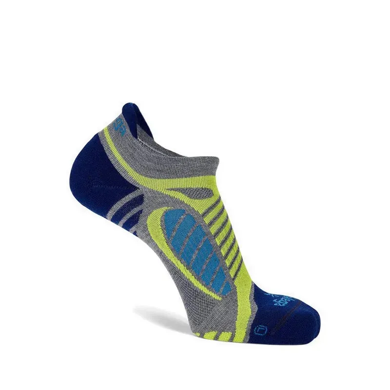 Balega Ultra Light No Show - Grey Heather/Royal Blue