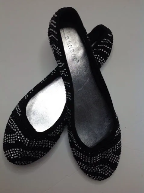 Bamboo Black Sequins YG Footwear Shoes