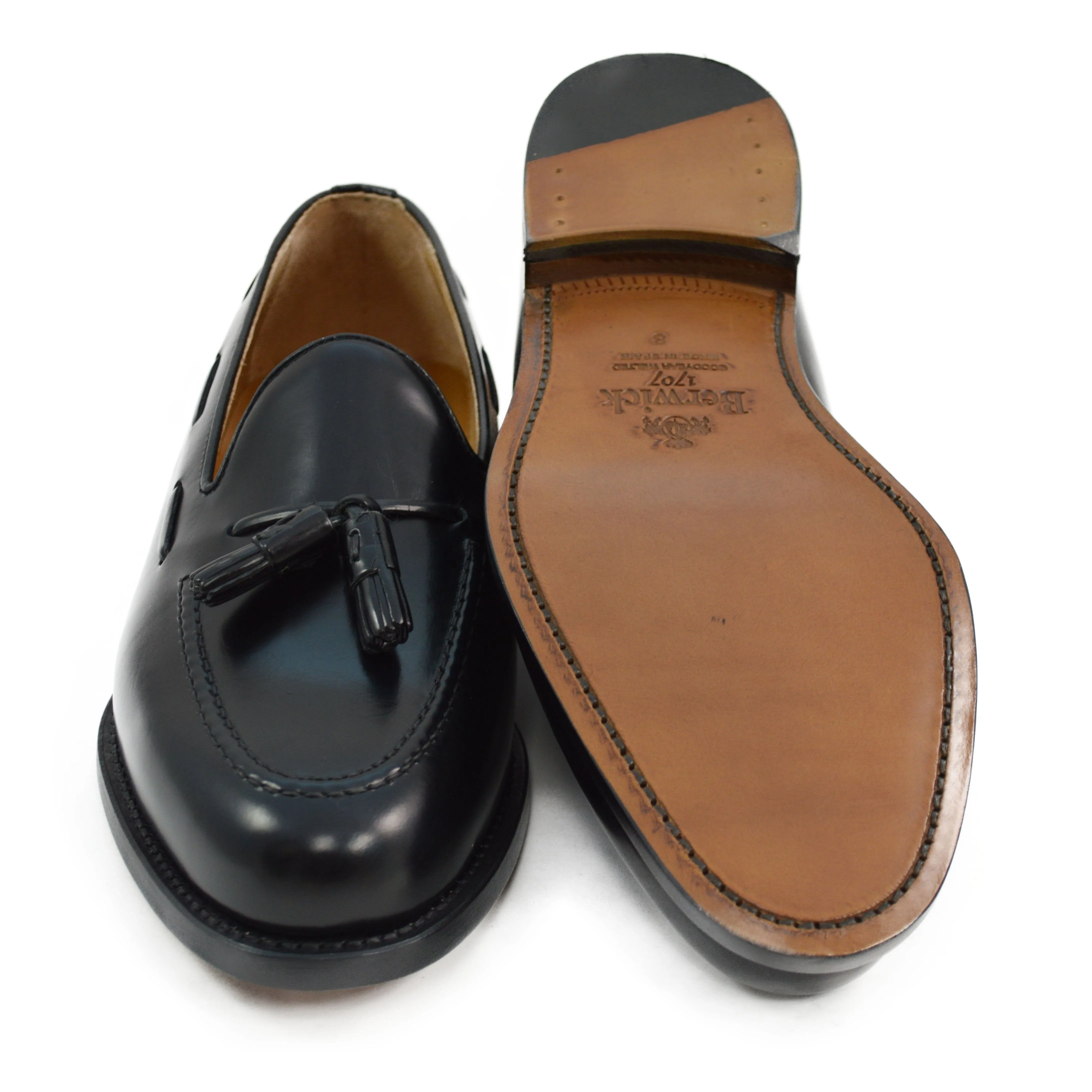 Berwick 1707 Tasselled Slip On (8491) - Black Rois