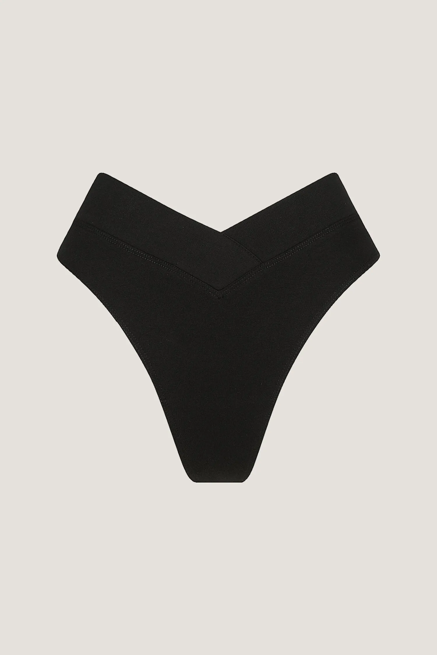 BRONTE CHEEKY ORGANIC COTTON BRIEF - NOIR