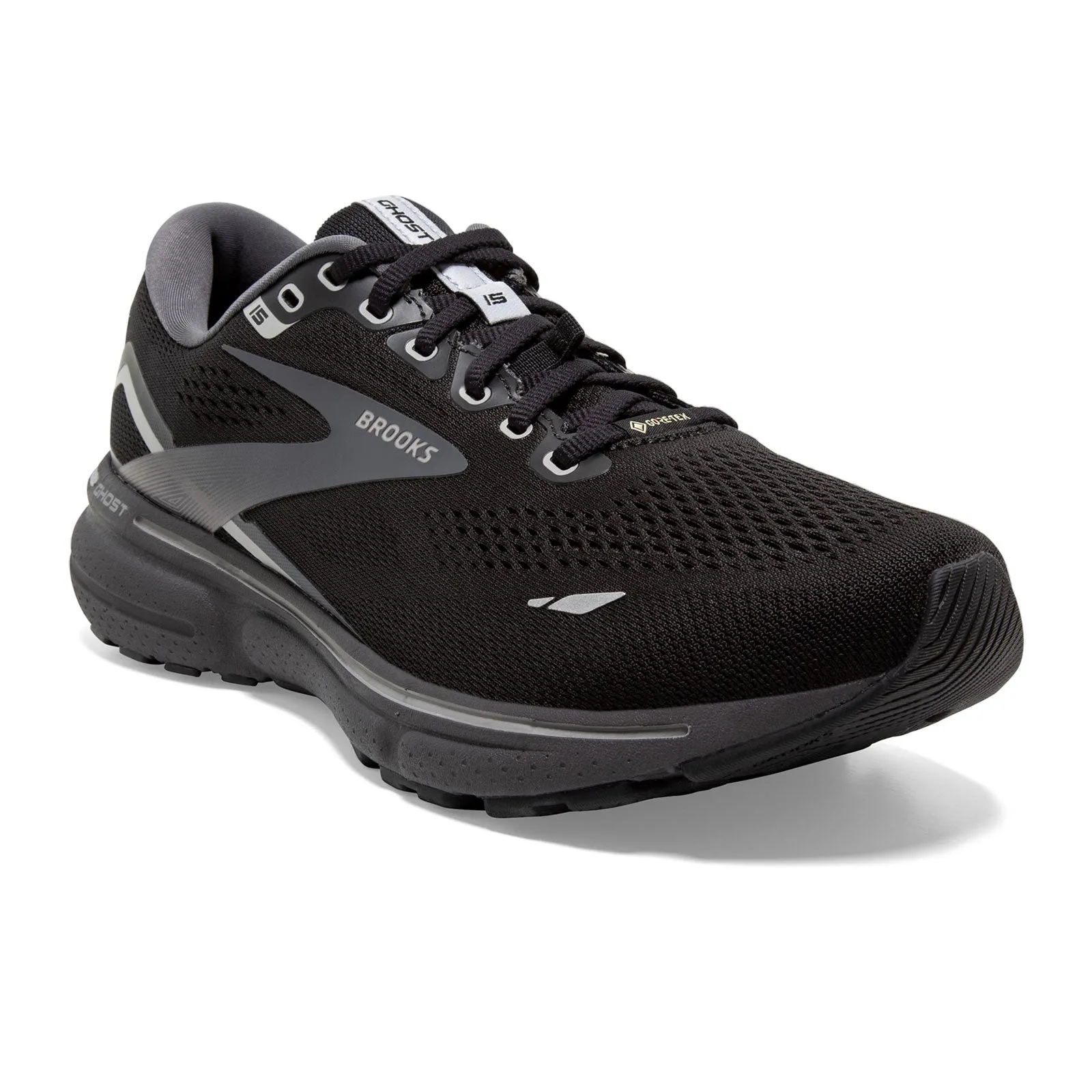 Brooks Ghost 15 GTX (Men) - Black/Blackened Pearl/Alloy