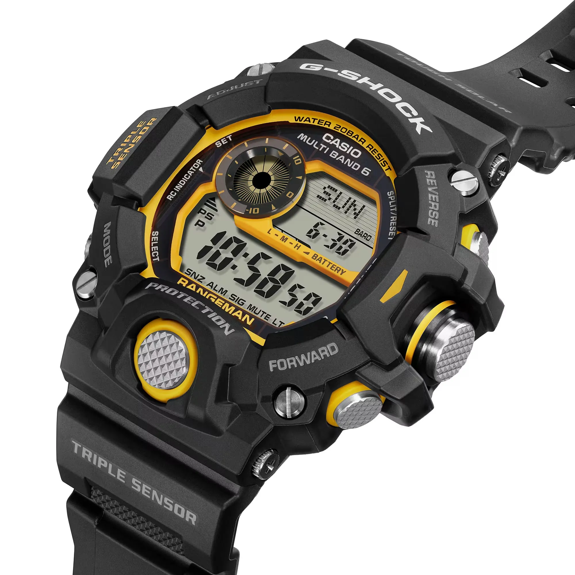 Casio G-Shock Black & Yellow Rangeman Watch GW9400Y-1