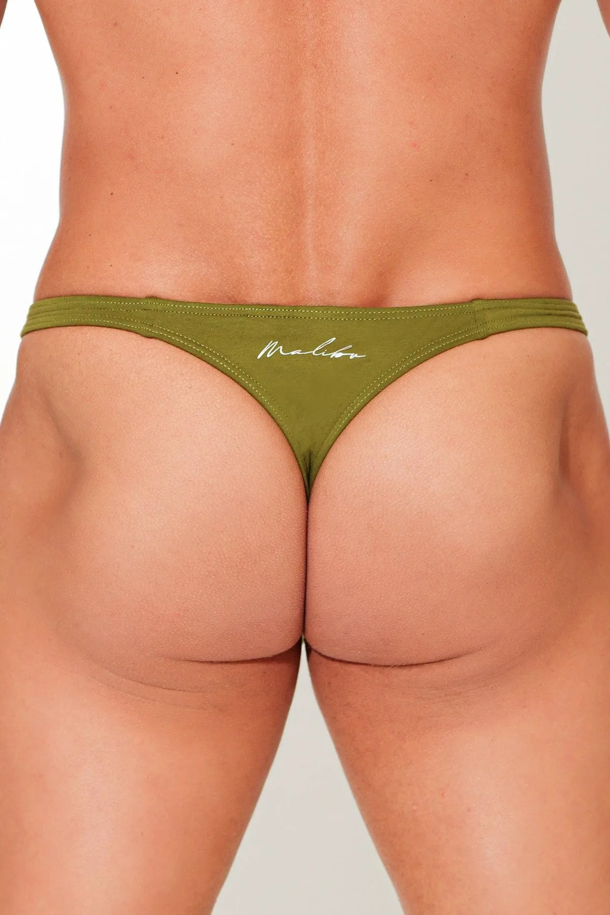 Cheeky Classic G-String Thong - Army Green