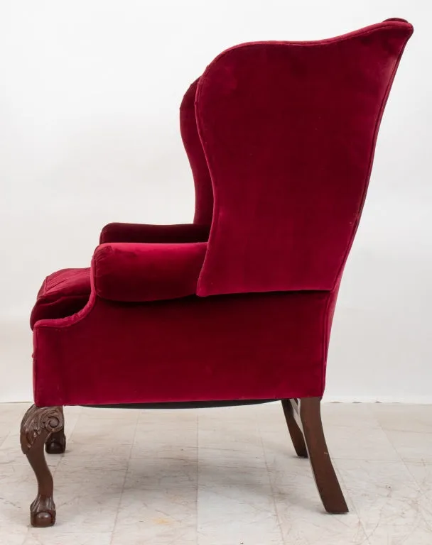 Chippendale Style Back Wing Chair