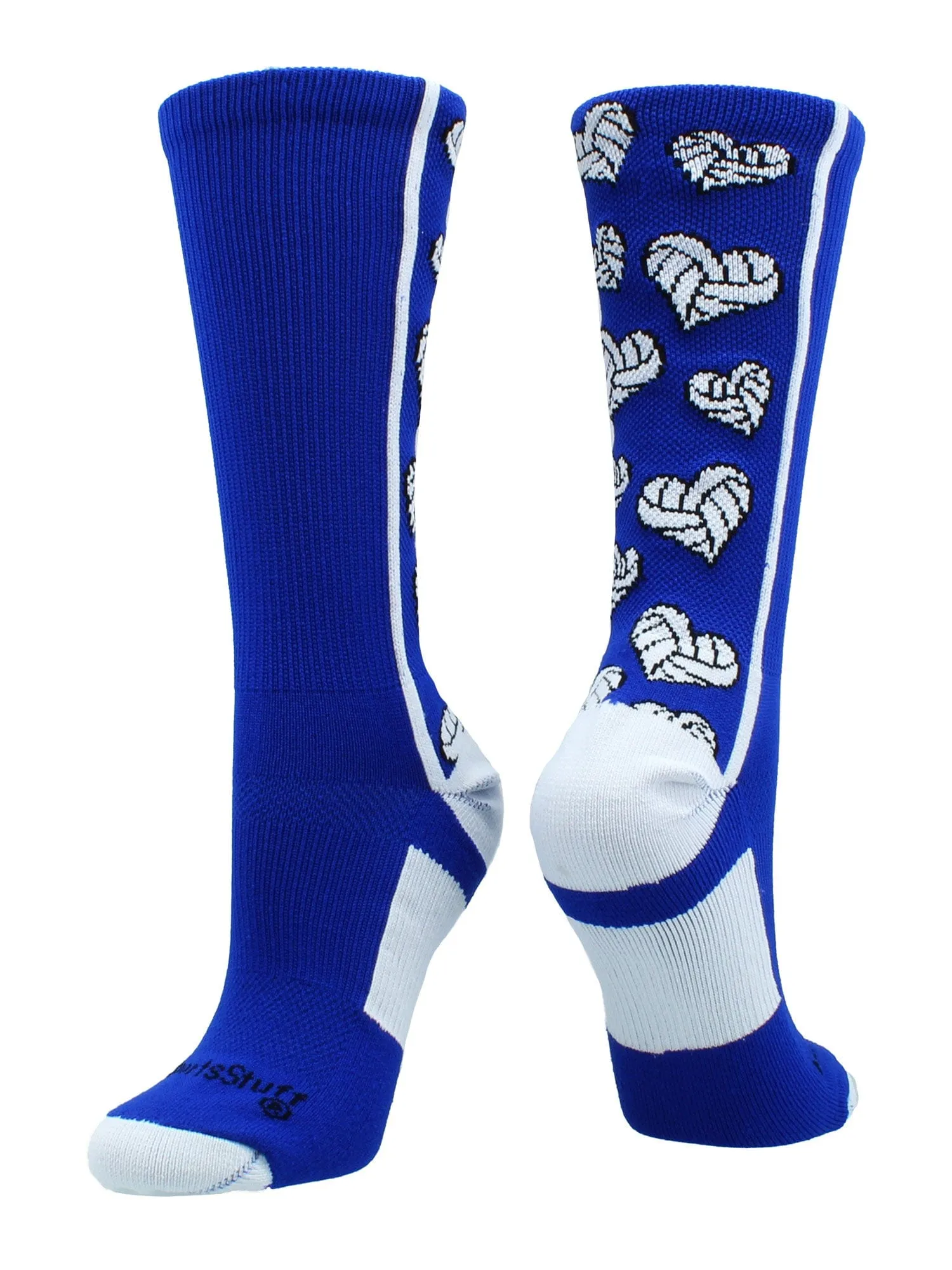 Crazy Love Volleyball Hearts Crew Socks