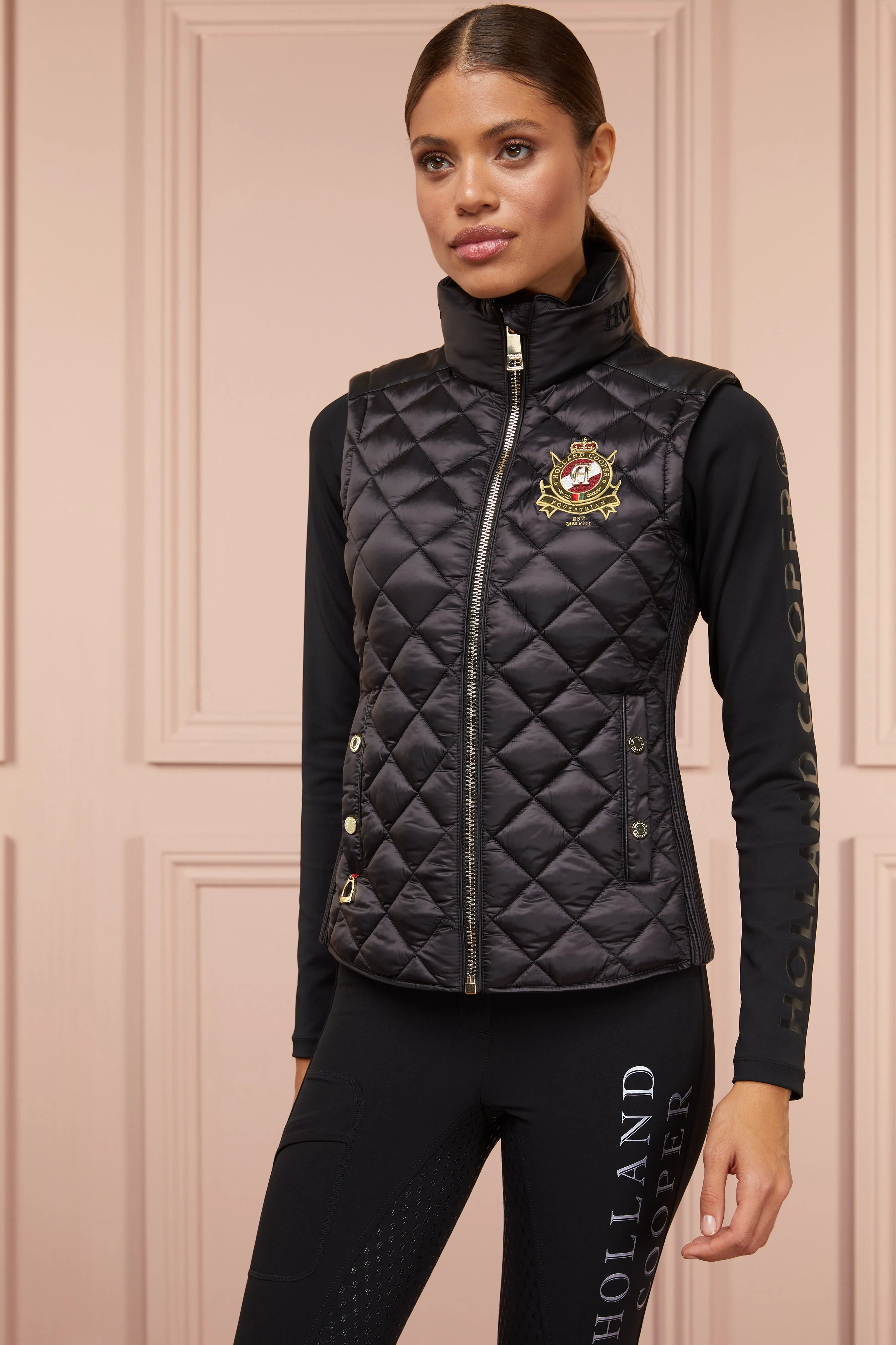 Diamond Quilt Classic Gilet (Black)