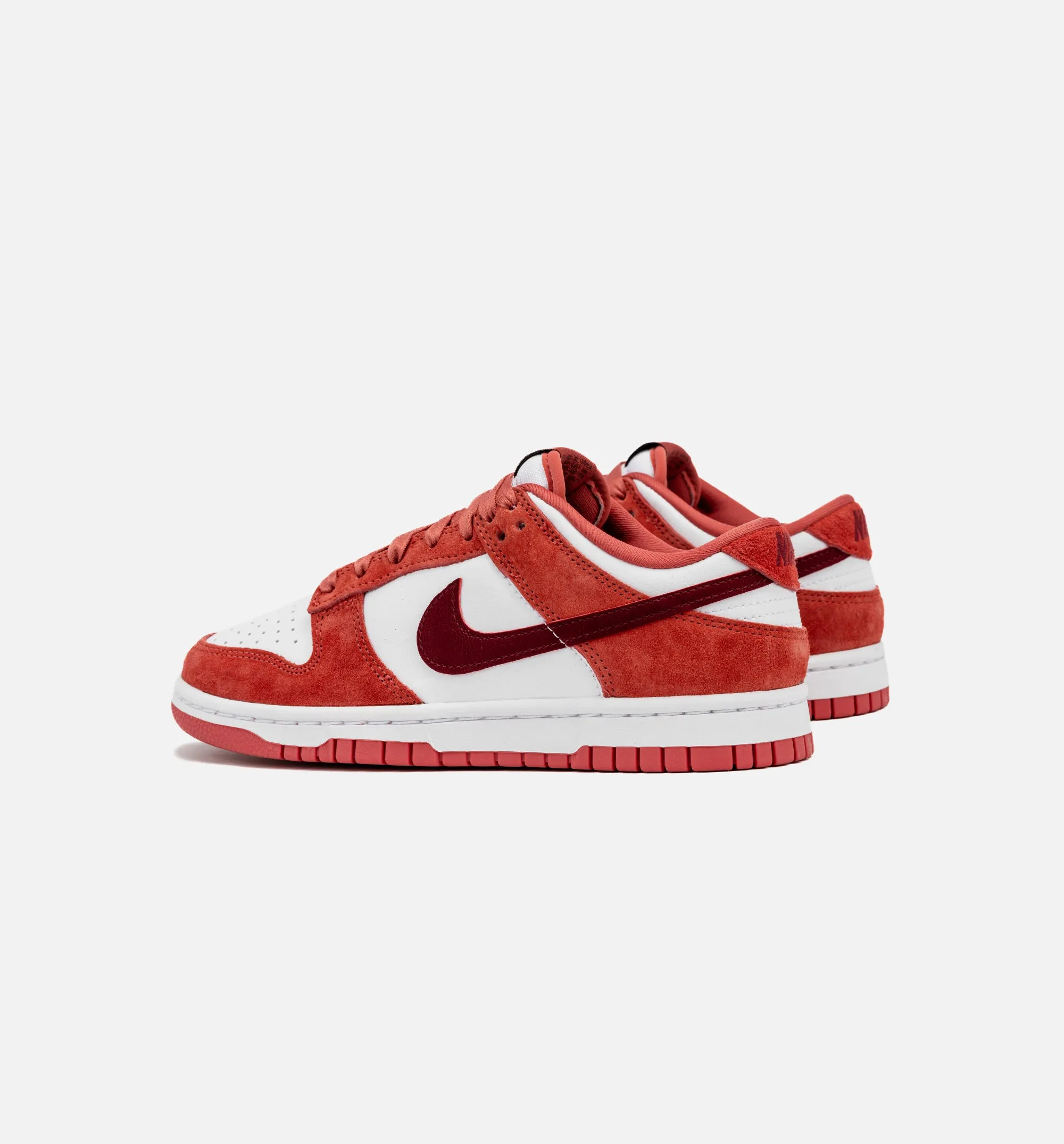 Dunk Low Valentines Day Womens Lifestyle Shoe - White/Adobe/Dragon Red/Team Red