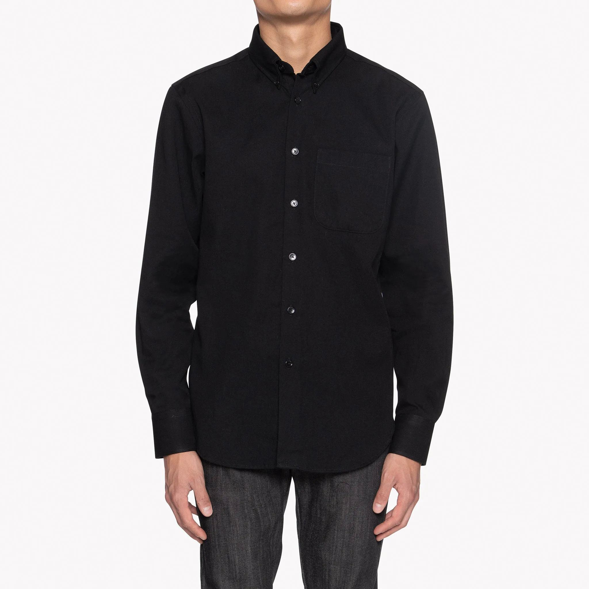 Easy Shirt - Black Short Slub Denim