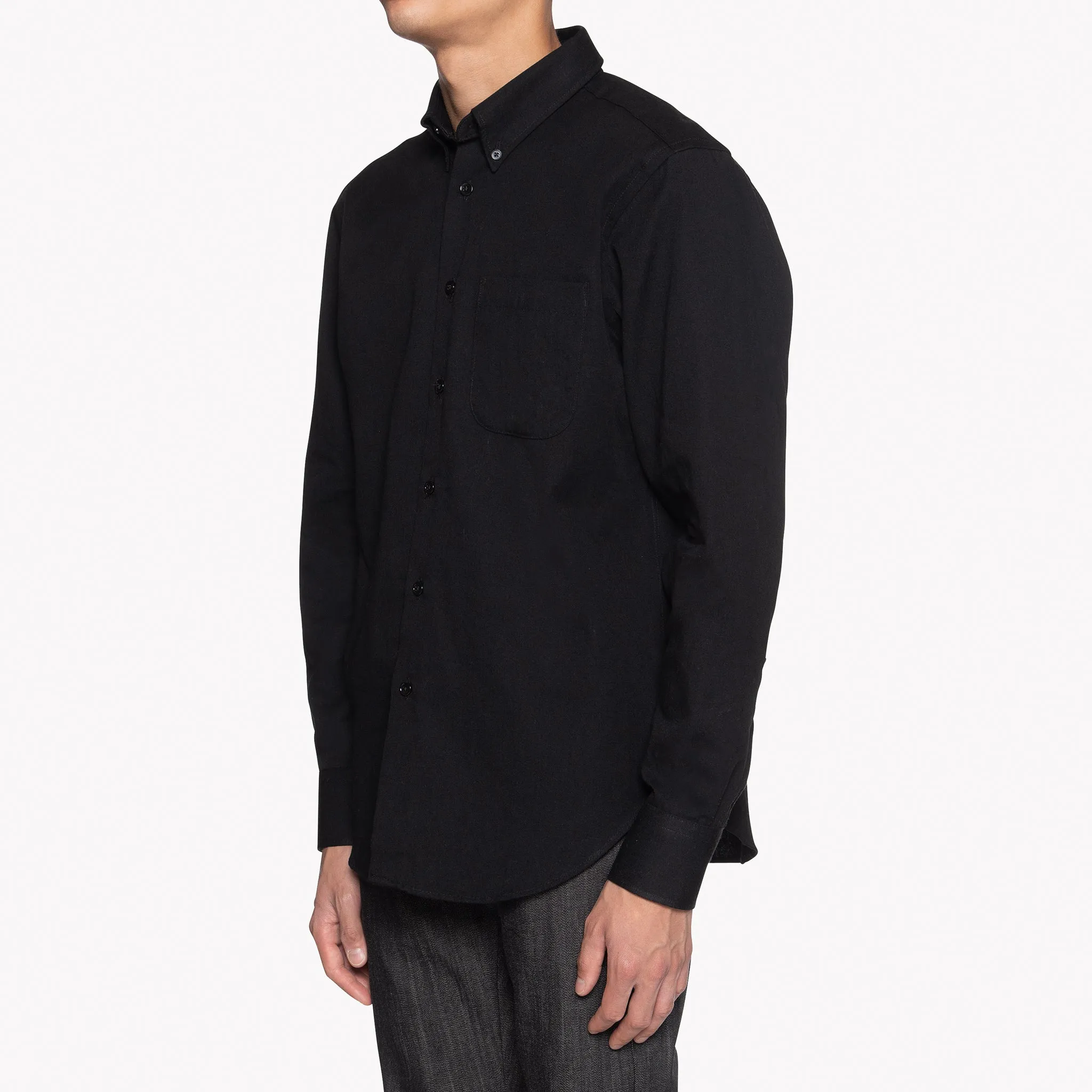 Easy Shirt - Black Short Slub Denim