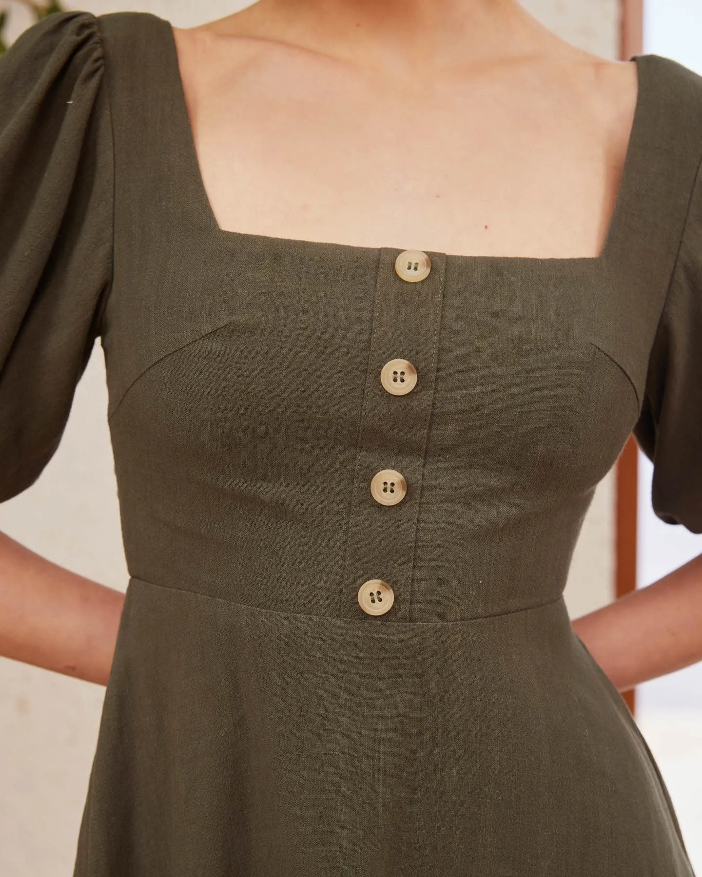 Eden Dress - Khaki