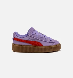 Fenty Creeper Phatty Grade School Lifestyle Shoe - Lavender/Red/Gum Free Shipping