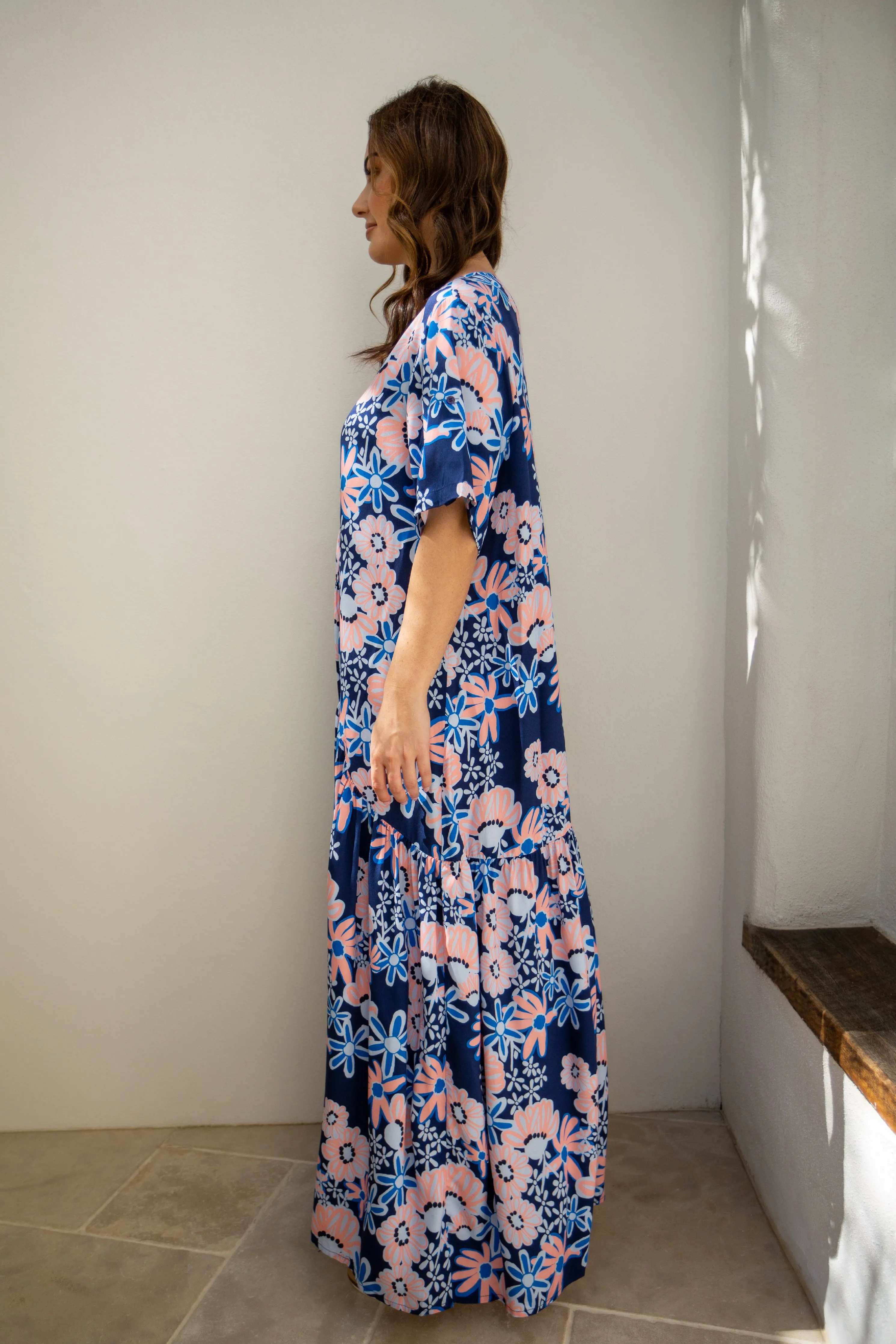 FINAL SALE Peak Maxi Dress in Floral Harvest