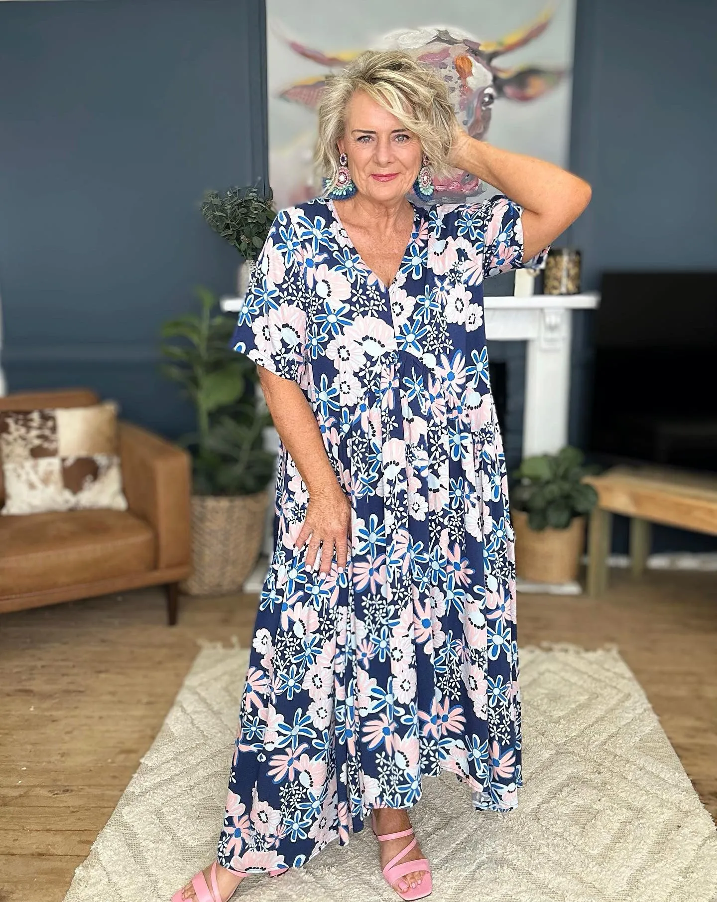 FINAL SALE Peak Maxi Dress in Floral Harvest