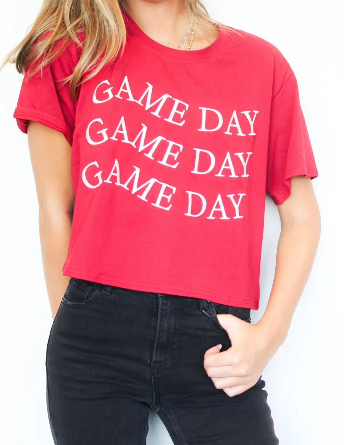 Game Day Cropped Tee