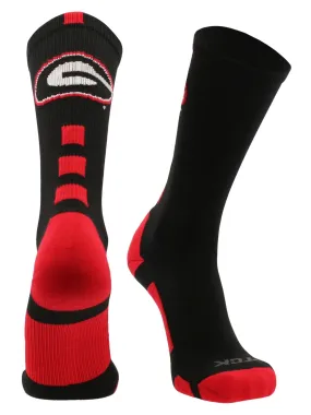 Georgia Bulldogs Baseline Crew Socks