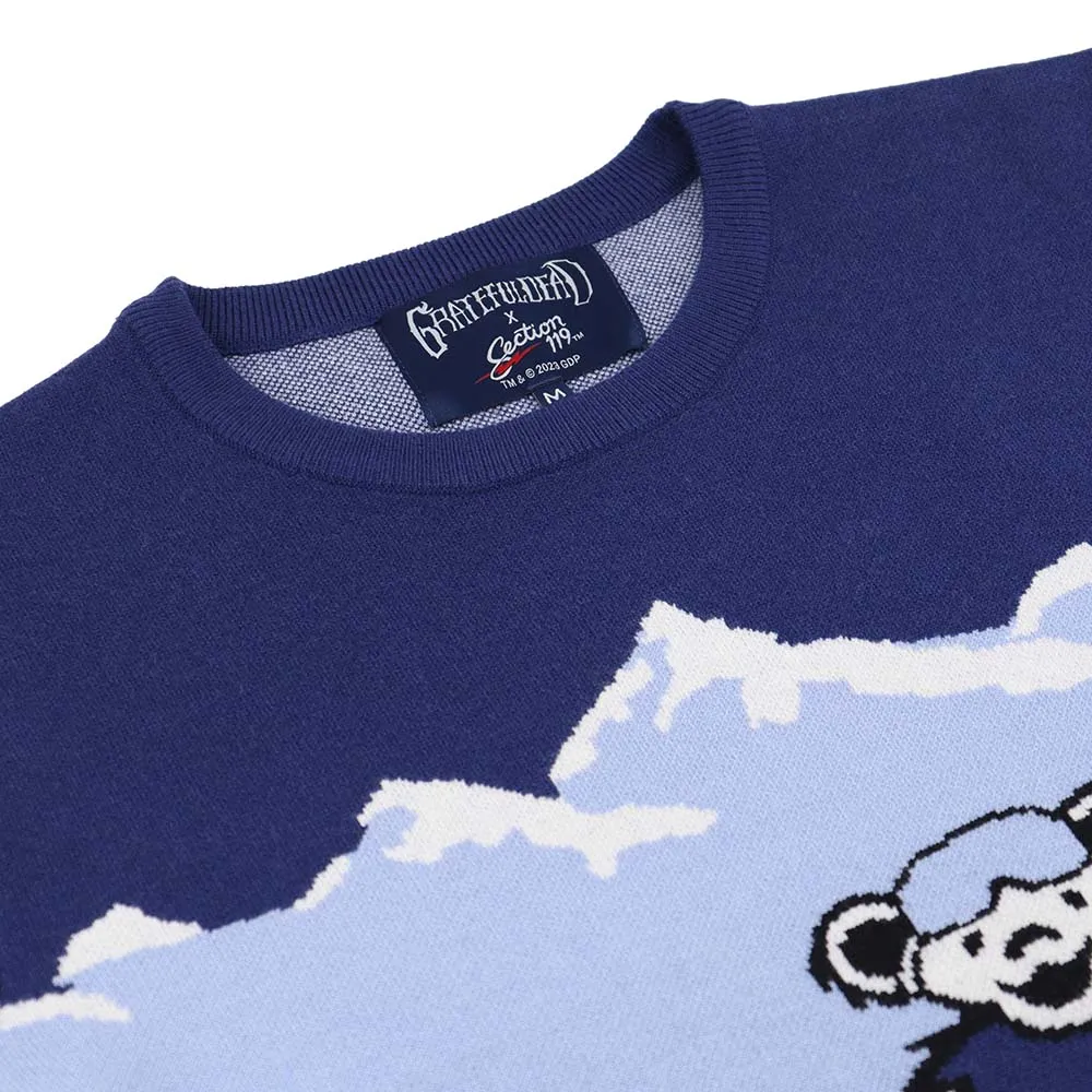 Grateful Dead | Classic Sweater | Ski Bear in Blue