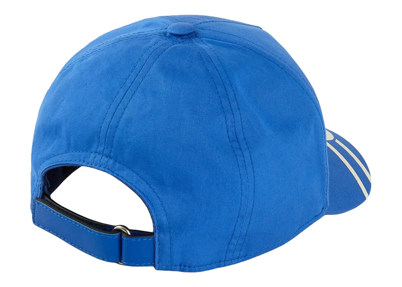 Gucci 100 Baseball Velcro Strap Cap Royal Blue/White