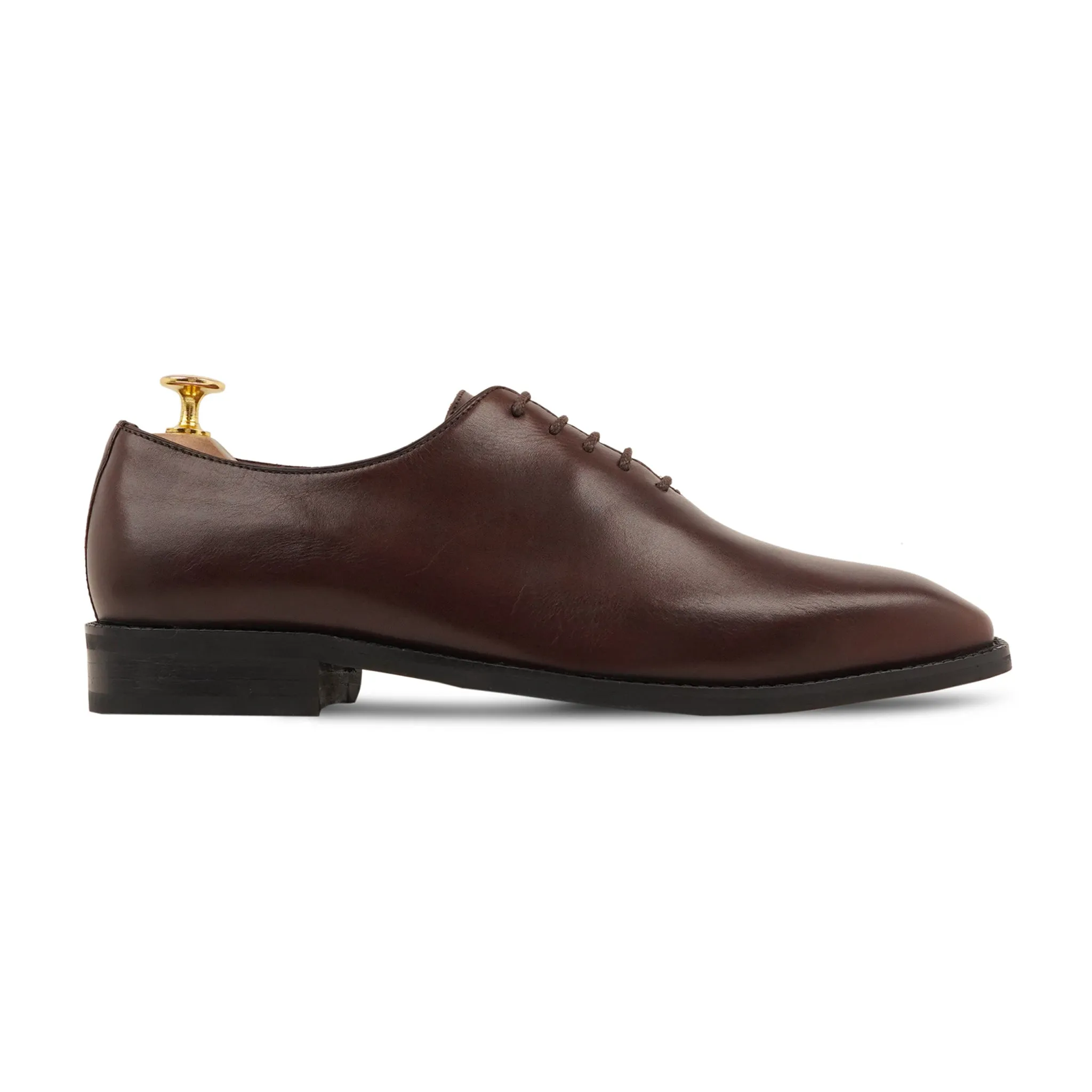 Hammer - Men's Dark Brown Calf Leather Wholecut Shoe