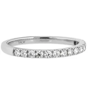 Hearts on Fire Destiny Diamond Wedding Band Ring 18K White Gold