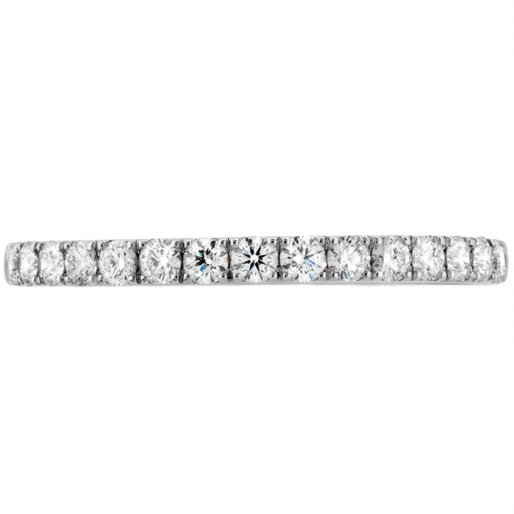 Hearts on Fire Destiny Diamond Wedding Band Ring 18K White Gold