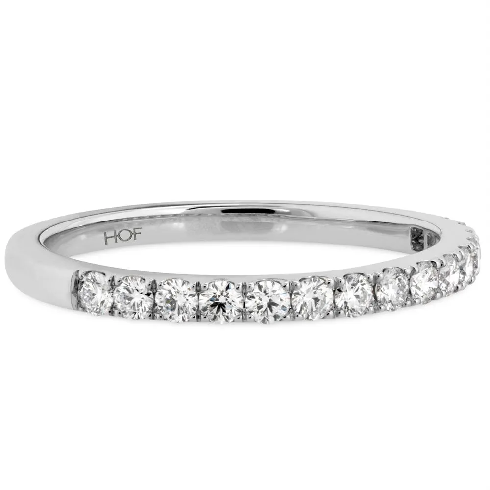 Hearts on Fire Destiny Diamond Wedding Band Ring 18K White Gold