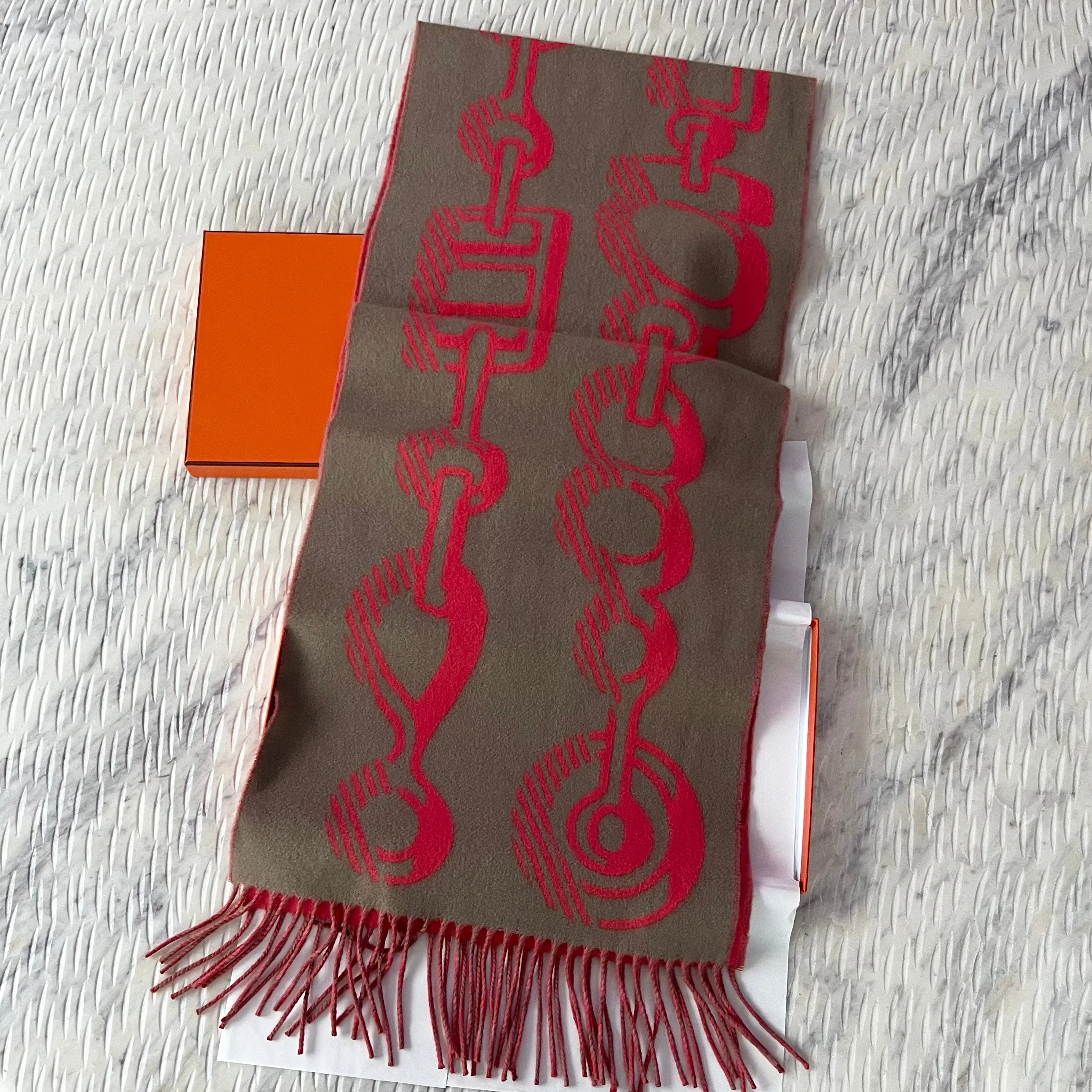 Hermes CASAQUE DO RE BOUCLES MUFFLER