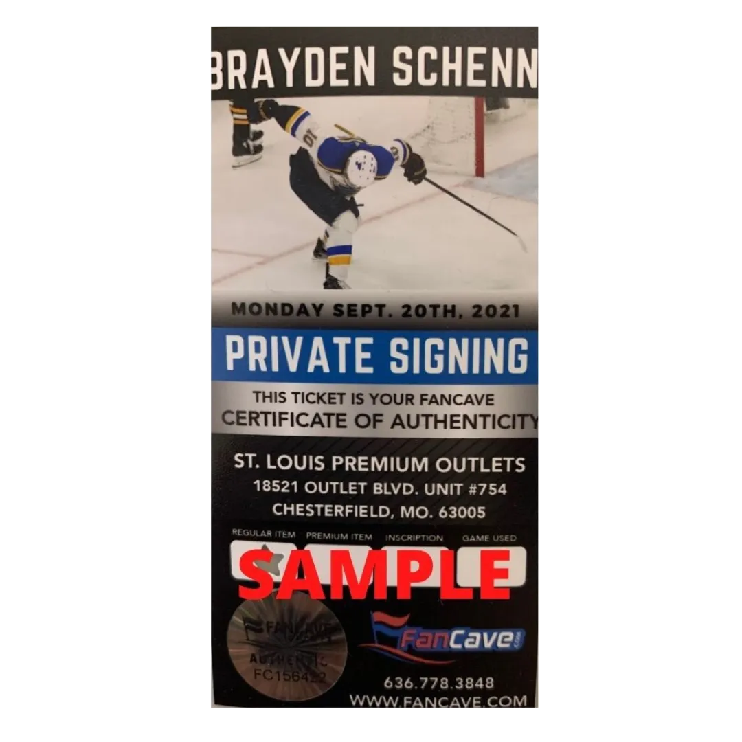 Ivan Barbashev & Brayden Schenn St Louis Blues Autographed SCF Photo - Fan Cave COA