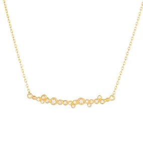 Lika Behar Dylan 24K Gold Bar Diamond Necklace with Toggle