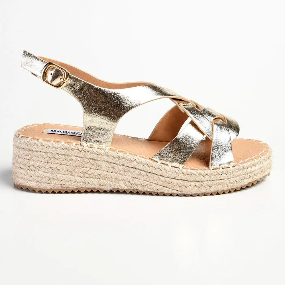 Madison LIberty Fashion Comfort Sandals - Gold