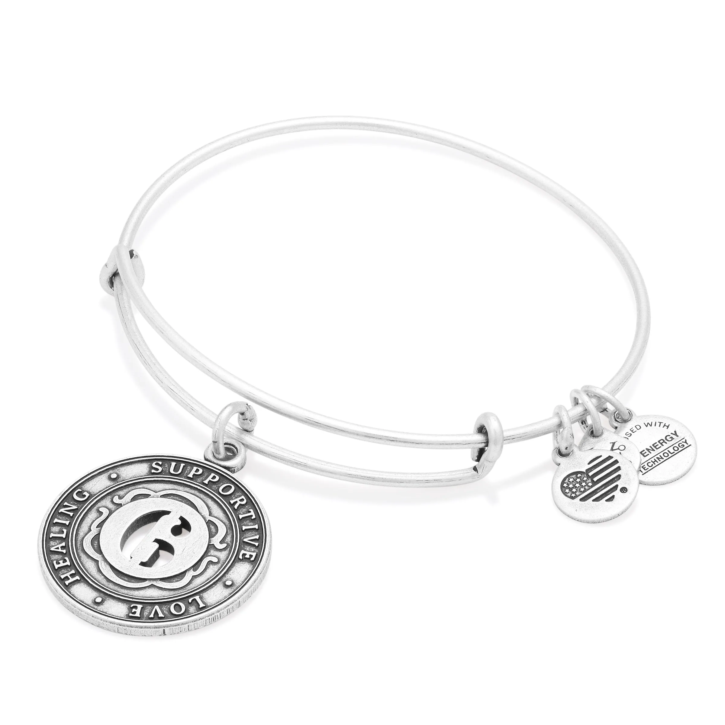 Number 6 Charm Bangle Bracelet