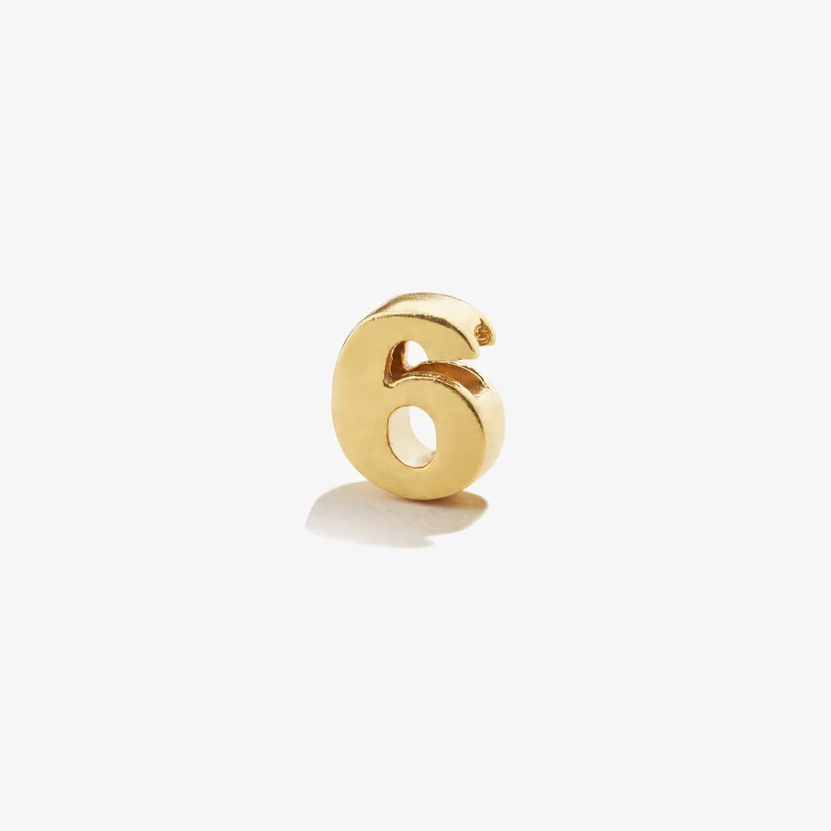 Number 6 Slider Charm